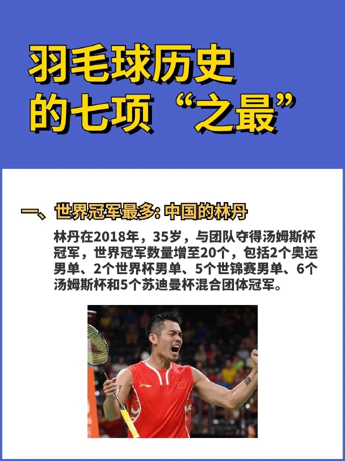 关于印度羽毛球队翻盘中国羽毛球队，林丹完成帽子戏法的信息